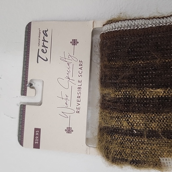 Natural Designs Terra Winter Specialty Reversible Scarf 75×10 - Picture 3 of 8